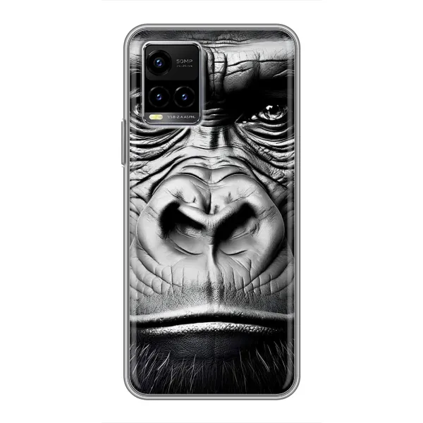 Чехол с рисунком «Черная обезьяна» для Vivo Y33s Чехол с рисунком «Черная обезьяна» для Vivo Y33s