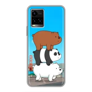 Чехлы с Пандами на Vivo Y33s (Друзья)