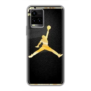 Силиконовый Чехол Nike Air Jordan на Виво Y33s (Джордан 23)