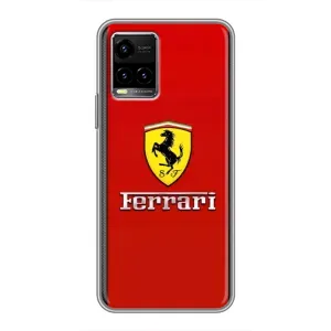 Силіконовий бампер з картинкою машини на Vivo Y33s (Ferrari Logo)