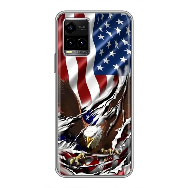 Чехол с рисунком «Флаг USA» для Vivo Y33s Чехол с рисунком «Флаг USA» для Vivo Y33s