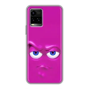 Силиконовые Чехлы (смешные стикеры) для Vivo Y33s (Хитрая мордочка)