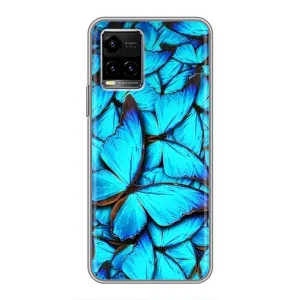 Силиконовый бампер с картинкой животных для Vivo Y33s (Крылья бабочек)