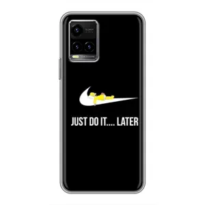 Силиконовый Чехол на Vivo Y33s с картинкой Nike (Later)