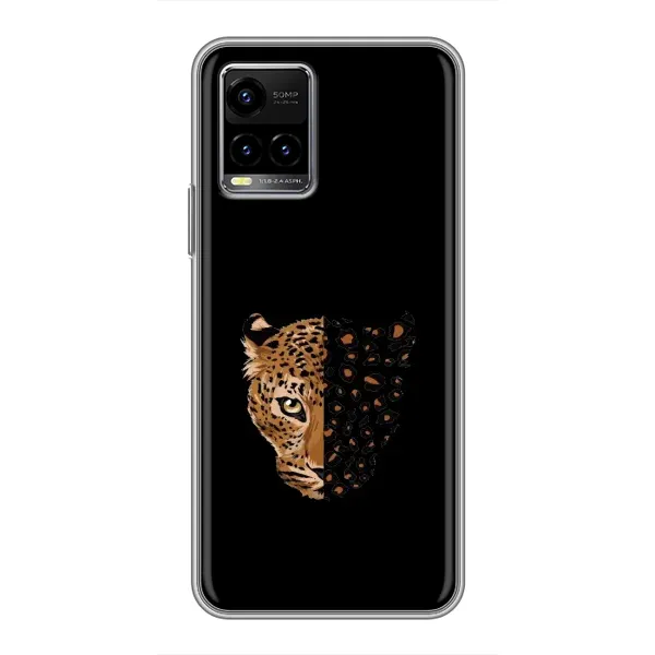 Чехол с рисунком «Леопард на черном» для Vivo Y33s Чехол с рисунком «Леопард на черном» для Vivo Y33s
