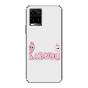 Чехол с принтом Лабубу для Vivo Y33s (Логотип Лабубу)