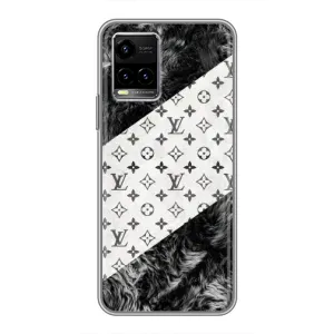 Чехол Стиль Louis Vuitton на Vivo Y33s (LV на белом)
