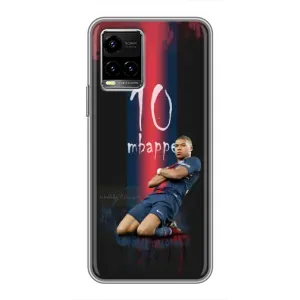 Чехол (TPU) с Футболистом на Vivo Y33s (MBAPPE 10)
