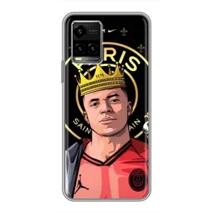 Чехол (TPU) с Футболистом на Vivo Y33s (Mbappe King)