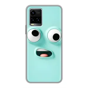 Силиконовые Чехлы (смешные стикеры) для Vivo Y33s (Забавное мятное лицо)