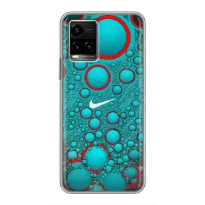 Силиконовый Чехол на Vivo Y33s с картинкой Nike (Найк зеленый)