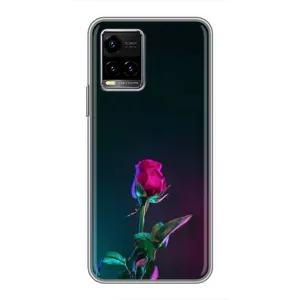 Чехлы с принтом Розочки для Vivo Y33s (Ночная роза)