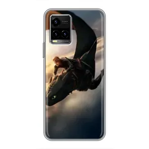 Чехол дракон Беззубик для Vivo Y33s (Полет Беззубика)