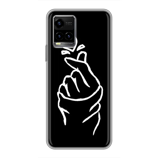 Чехол с рисунком «Сердце на черном» для Vivo Y33s Чехол с рисунком «Сердце на черном» для Vivo Y33s