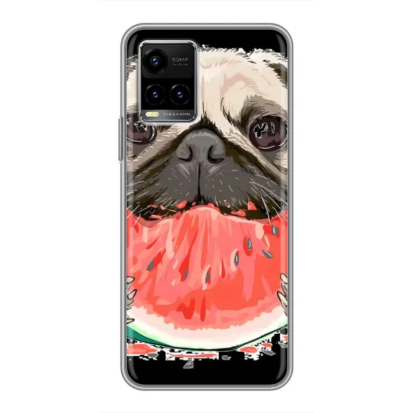 Чехол с рисунком «Смешной Мопс» для Vivo Y33s Чехол с рисунком «Смешной Мопс» для Vivo Y33s