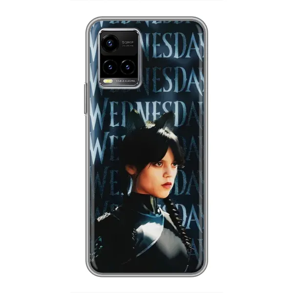 Чехол с рисунком «Уэнздей с ушками» для Vivo Y33s Чехол с рисунком «Уэнздей с ушками» для Vivo Y33s