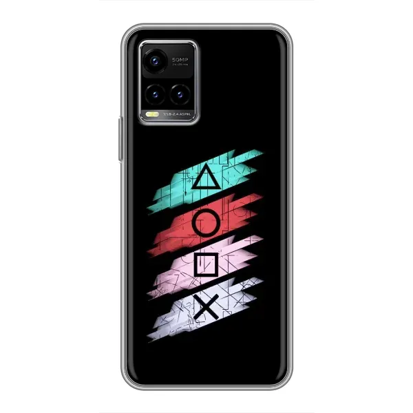 Чехол с рисунком «Значки Sony» для Vivo Y33s Чехол с рисунком «Значки Sony» для Vivo Y33s