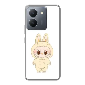 Чехол с принтом Лабубу для VIVO Y36 (Бежевый Лабубу)