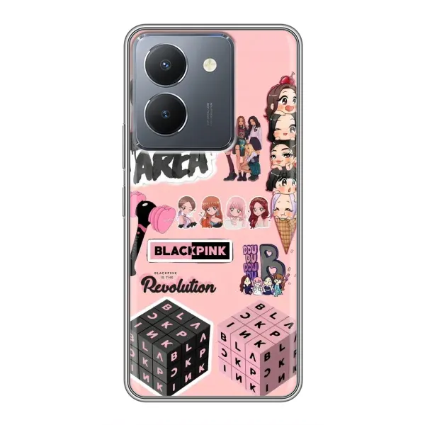 Чехол с рисунком «BLACK PINK коллаж» для Vivo Y36 Чехол с рисунком «BLACK PINK коллаж» для Vivo Y36