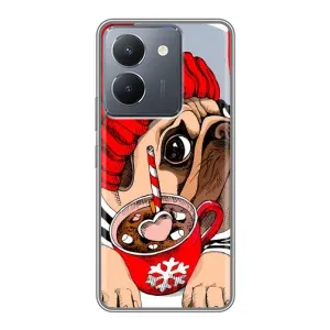 Бампер для VIVO Y36 с картинкой "Песики" (Грустная собака)