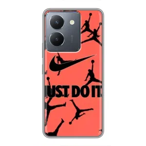 Силіконовый Чохол Nike Air Jordan на Віво Y36 (Just Do It)