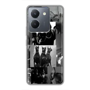 Чехол ДОБЕРМАН для VIVO Y36 (Коллаж Доберман)