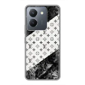 Чохол Стиль Louis Vuitton на VIVO Y36 (LV на білому)