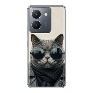 Чехол на тематику: Коты для Vivo Y36 (Модный кот)