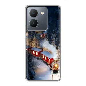Силиконовый бампер на рождество для VIVO Y36 (Поезд)
