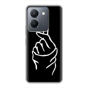 Чохол (Знак сердечка) для VIVO Y36 (Сердечко на чорному)