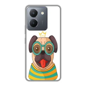 Бампер для VIVO Y36 с картинкой "Песики" (Собака Король)