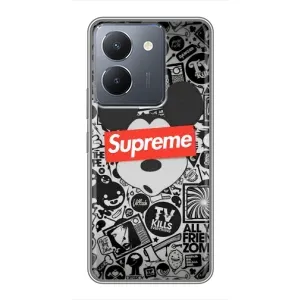 Чехол с Брендами одежды на Виво Y36 (Supreme Маус)
