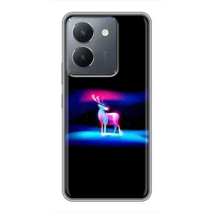 Силиконовый бампер с картинкой животных для VIVO Y36 (Яркий олень)