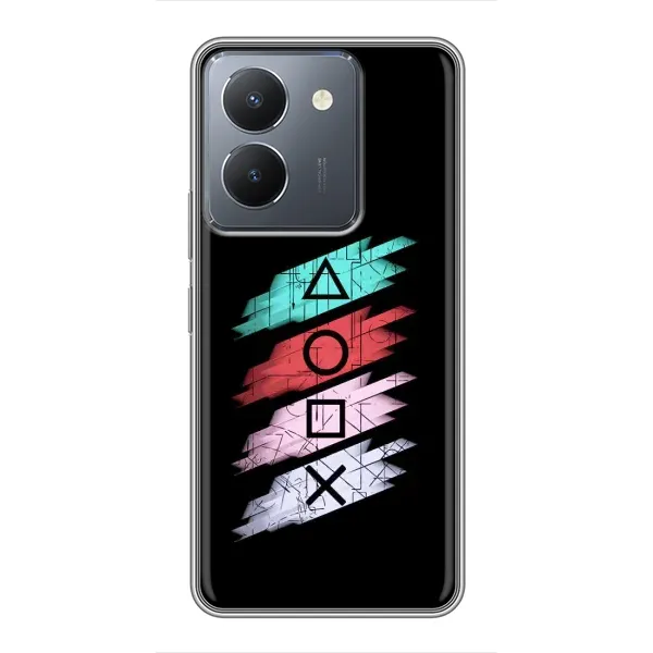 Чехол с рисунком «Значки Sony» для Vivo Y36 Чехол с рисунком «Значки Sony» для Vivo Y36