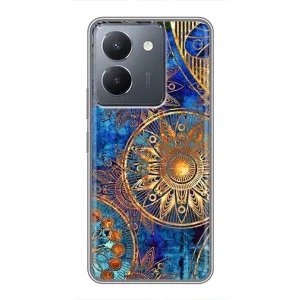 Чехлы со смыслом для VIVO Y36 (Золотые узоры)