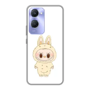 Чохол з принтом Лабубу для Vivo Y36c (Бежевий Лабубу)