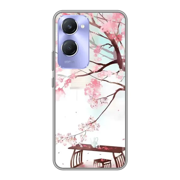 Чехол с рисунком «Чайная церемония» для Vivo Y36c