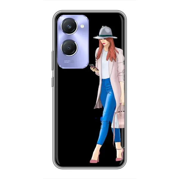 Чехол с рисунком «Девушка со смартфоном» для Vivo Y36c Чехол с рисунком «Девушка со смартфоном» для Vivo Y36c