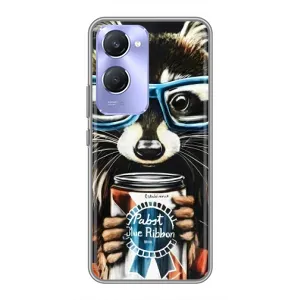 Силіконовий Чохол з Энотами на Vivo Y36c (Єнот в окулярах)