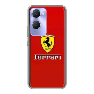 Силіконовий бампер з картинкою машини на Vivo Y36c (Ferrari Logo)