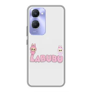 Чохол з принтом Лабубу для Vivo Y36c (Логотип Лабубу)
