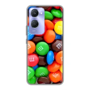 Чехол с изображением вкусной еды для Vivo Y36c (Разноцветные M&M'S)