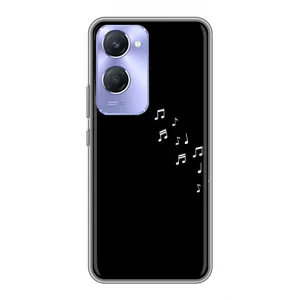 Чохол з картинками на чорному фоні для Vivo Y36c (Ноти)