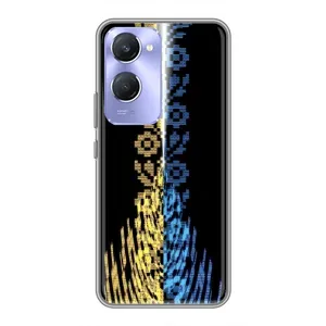 Силиконовый Чехол на Vivo Y36c (Патриотическая вышиванка)