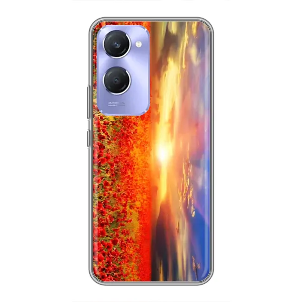 Чехол с рисунком «Поле тюльпанов» для Vivo Y36c