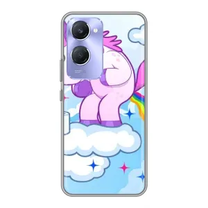 Чехол Unicorn на Vivo Y36c (Радуга единорожка)