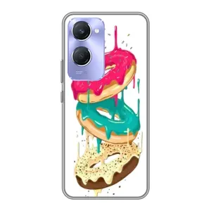 Чехол с изображением вкусной еды для Vivo Y36c (Сочные пончики)