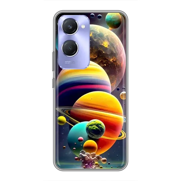 Чехол с рисунком «Солнечна система» для Vivo Y36c