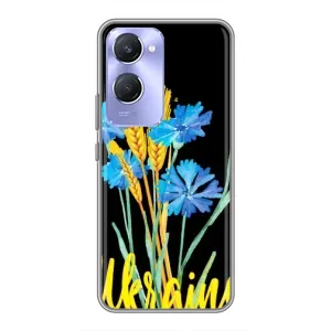 Чехол на Vivo Y36c Украинский дизайн (Ukraine в цветочках)