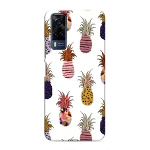 Чехол с изображением вкусной еды для Vivo Y51 (2020) (Ананасы)